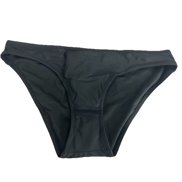 Madewell Women's Bikini Bottom Black Second Wave Classic Beach Pool Swim Size M‎ - Picture 2 of 9